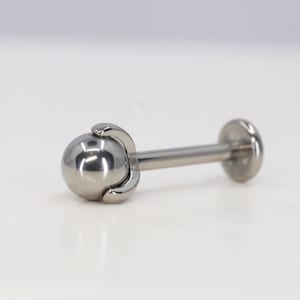 Titanium ASTM F136 (in274) Titanium Ball Claw Fit Internally Threaded 1mm-1.6mm (18ga-14ga) Suitable Conch, Helix, Cartilage, Tragus, Lobe