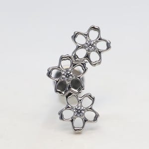 Titanium ASTM F136 (in286) Daisy Chain, Flower Arc Internally Threaded 1mm- 1.6mm (18ga-14ga) Suitable Conch, Helix, Cartilage, Tragus, Lobe