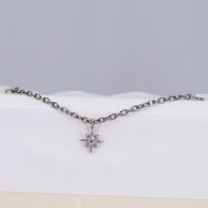 Titanium ASTM F136 Zirconia Star Connector Chain Suitable for Conch, Helix, Cartilage, Nose, Flat, Lobe, Conch,