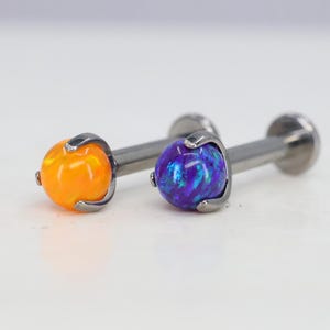 Titanium ASTM Fire Internally Threaded 1.6mm (14ga) suitable for conch, helix, lobe, cartilage, etc