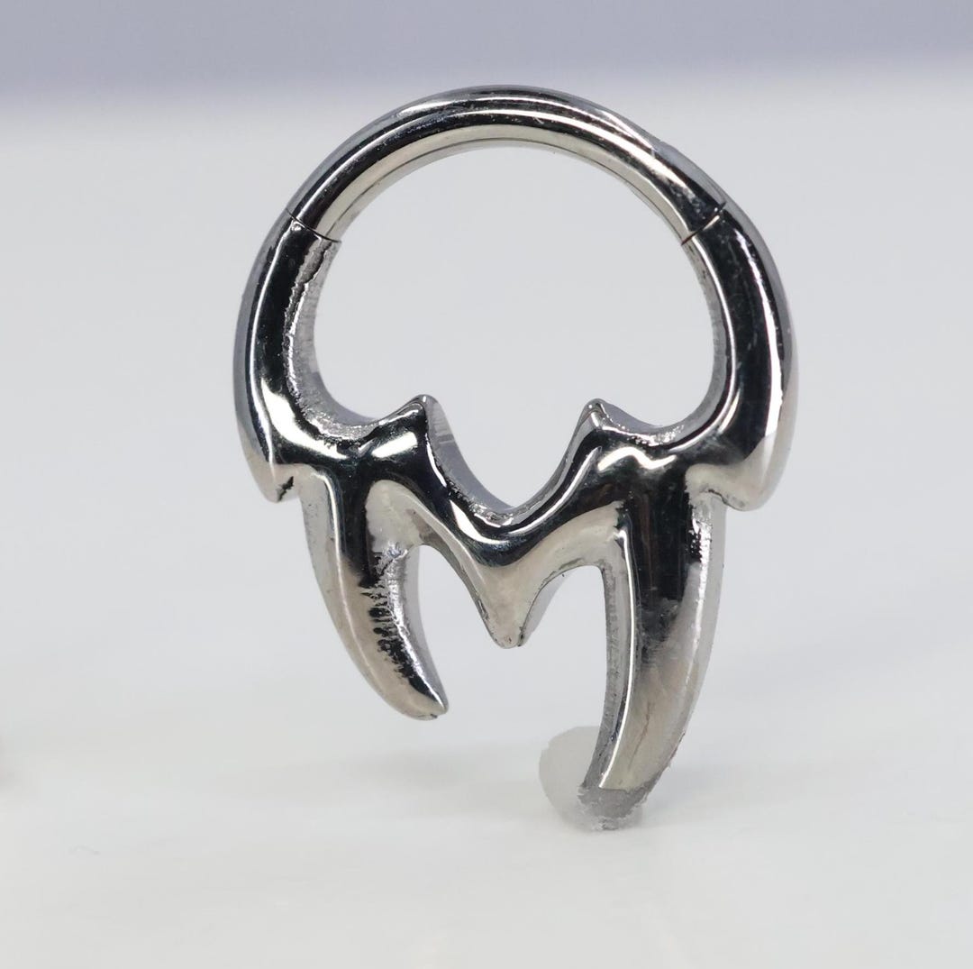 最も優遇の (cl37) F136 ASTM Titanium Cyber Hoop Hinged Clicker Sigil アクセサリー