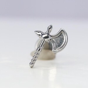 Titanium ASTM F136 (in 120) A"e, Troll A*e hulpstuk met interne schroefdraad 1,2 mm (16ga) Geschikte conch, helix, kraakbeen, tragus