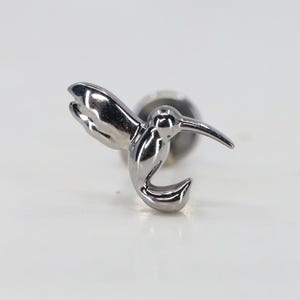 Titanium ASTM F136 (in54) Humming Bird Internally Threaded  1.2mm (16ga) Suitable for Conch, Helix, Cartilage, Tragus, Lobe
