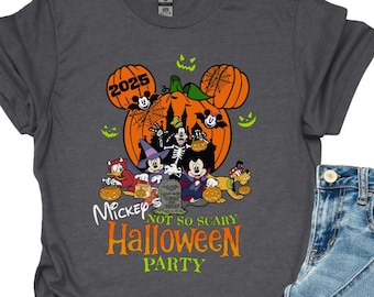 Mickey's Not So Scary Halloween Shirt, Mickey and Minnie Halloween Family Shirt, Disney Halloween Shirt, Mickey and Friends Halloween Shirt