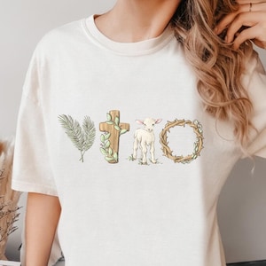 Easter He Is Risen Tshirt Comfort Colors®, Jesus Easter Tshirt, Easter Tshirt For Women,Cute Easter Outfit,Church Easter Shirt,Easter Shirt