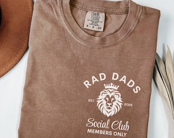Comfort Colors® Dad Shirt, Rad Dad Social Club Shirt, First Father's Day Gift, Vintage Inspired Dad Shirt, New Dad Gift, Father's Day Shirt