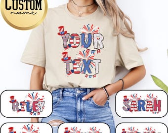 Personalized 4th Of July Shirts, Custom Family Shirt, Celebration Shirt, USA Shirt, Patriotic Family Tees, Custom 4th of July Name Shirt