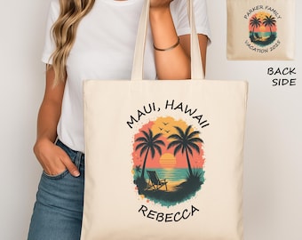 Benutzerdefinierte Familienurlaub Tragetasche, Strand Urlaub Tragetasche, Familie Passende Strand Reise Tragetasche, personalisierte Familien Urlaub Tragetasche
