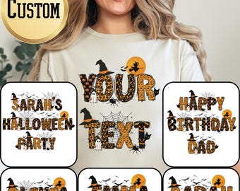 Personalized Halloween Name Shirt,Halloween Custom Text Shirt,Custom Halloween Shirt,Custom Name Shirt,Custom Name Halloween,Halloween Shirt