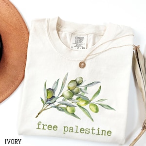 Camiseta Palestina libre Comfort Colors®, camiseta Aceitunas Palestina libre, camiseta Gaza Palestina libre, camiseta Frutas Palestina libre, regalo Palestina