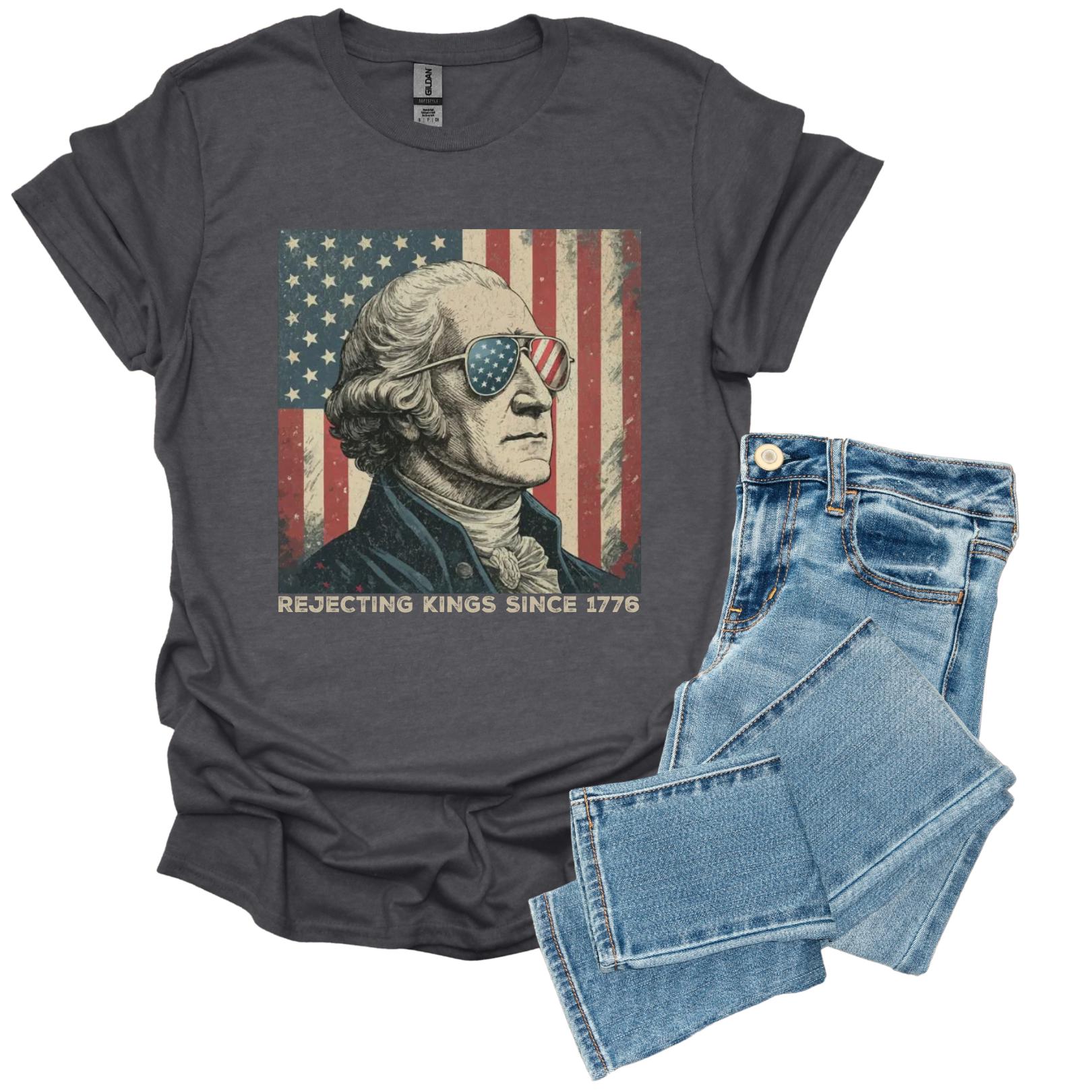 Rejecting Kings Since 1776 Protest Shirt, Pro Democracy Shirt, Anti Authoritarianism Shirt, Anti MAGA Tee, Anti Trump Shirt, Protest Shirt