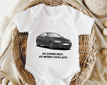 Car baby bodysuit, gift for the son of a car driver, I'm not shouting, I'm imitating daddy's car baby bodysuit, gifts for birth, New rider