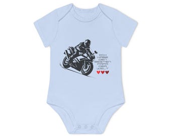 I have the best dad in the world baby bodysuit, motorcycle baby bodysuit, pregnancy announcement biker, gift for the son of a motorcyclist