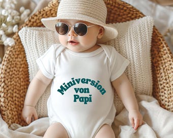 Mini version of dad baby bodysuit, gift dad baby bodysuit, baby bodysuit small version of daddy, gift for birth, baby bodysuit birth gift