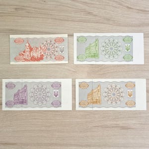 First Money of Ukraine 1991-95, Full Set of 20 Vintage Сoupons (Karbovanets) – Temporary Сurrency, Authentic Collectible Historical Replicas image 10