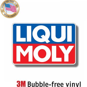 Liqui Moly Logo Vinyl Decal / Sticker 10 Sizes!! Free Shipping!
