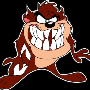 Taz Cartoon Teeth Tasmanian Devil Vinyl Decal / Sticker 10 Sizes!! Free Shipping!