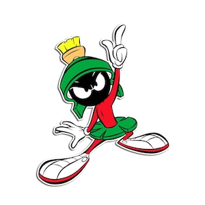 Marvin The Martian Diabolical logo Vinyl Decal / Sticker 10 Sizes!! Free Shipping!