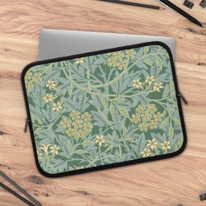 Sage Green Luxury MacBook Air William Morris Case, Art Premium Laptop MacBook Pro Sleeve, MacBook Painting Cover 13 inches, 15 inches Case