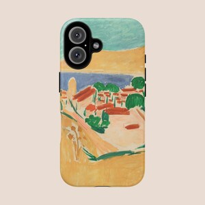 Henri Matisse Collioure En Août Tough Case for iPhone, Samsung, Ship from the UK/US/EU, Modern Art Impressionist Phone Protection