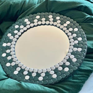 Emerald Eclipse Mosaic Mirror