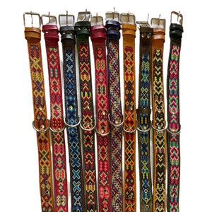 Mexican Large Breed Dog Collars - Artisanal Handmade Dog Collars - Leather Collars