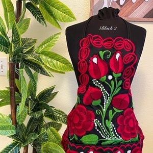 Beautiful Chiapas Embroidered Aprons - Artisanal Aprons