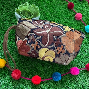 Mexican Embroidered Cosmetic Bag
