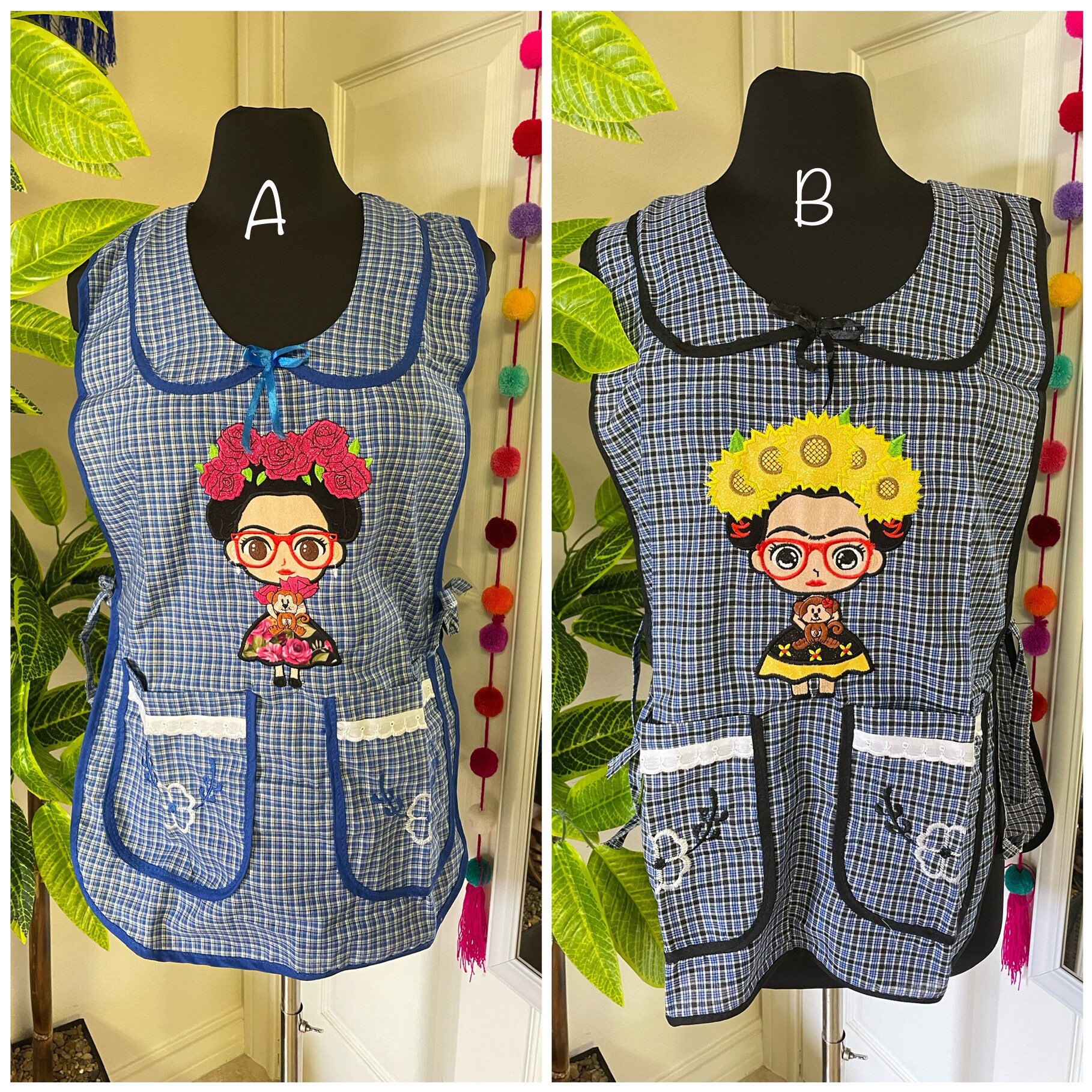 Beautiful Embroidered Chore Aprons - Artisanal Aprons