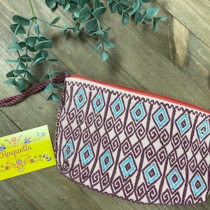 Bolso de mano mexicano hecho a mano - Neceser - Cartera hecha a mano