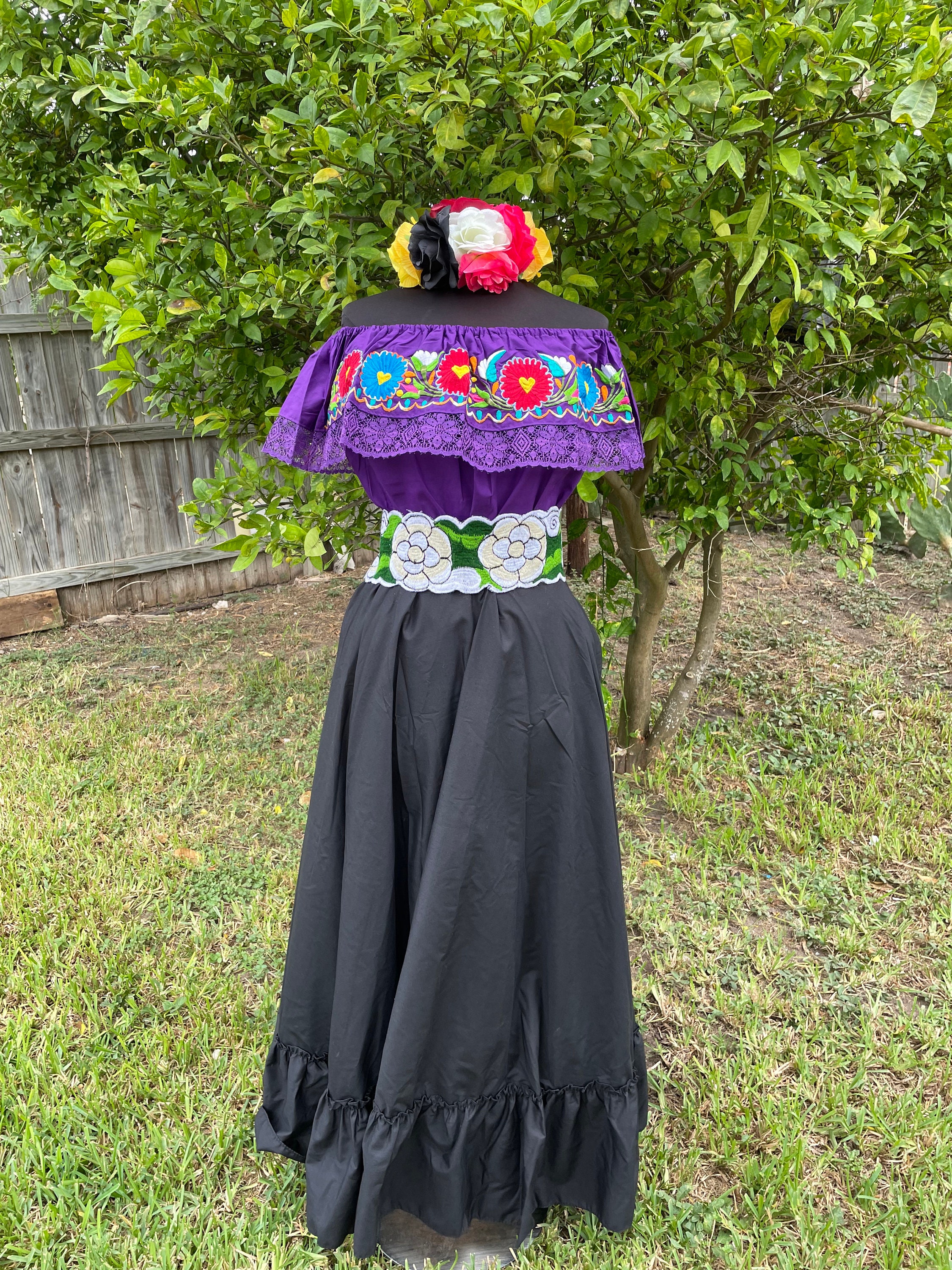  Yeahdor Womens Long Full Circle Folklorico Dance