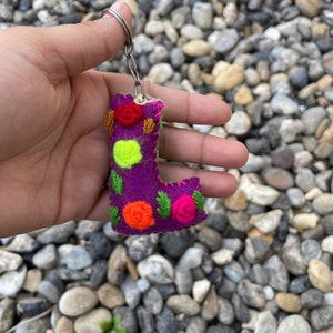 Embroidered Letter Keychain - Artisanal Initial Keychain