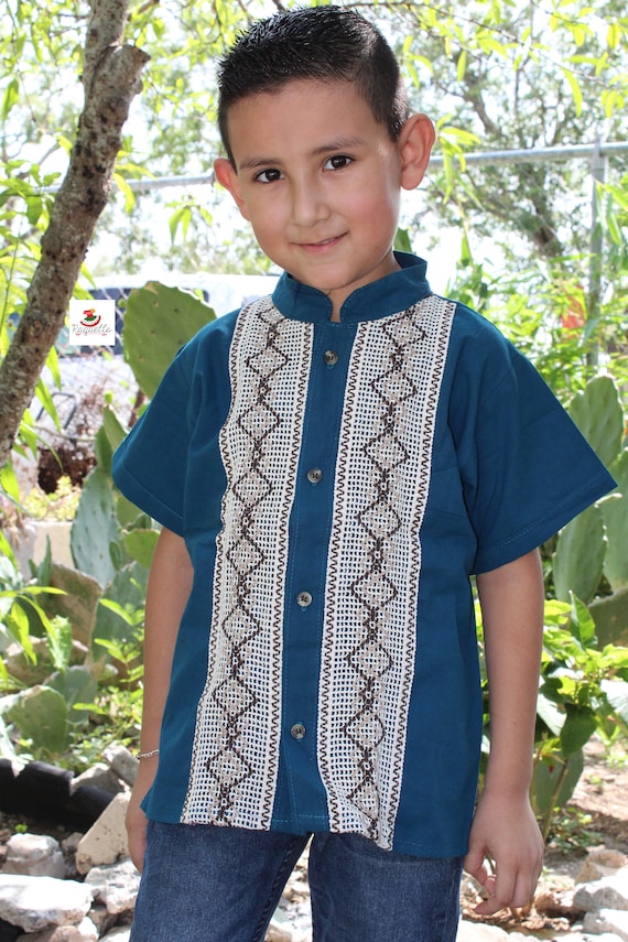 Buy Mexican Guayaberas maya for Boys Online in India Etsy