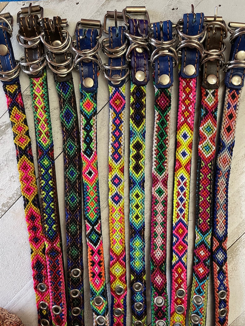 Mexican extra small dog collars artisanal handmade dog etsy