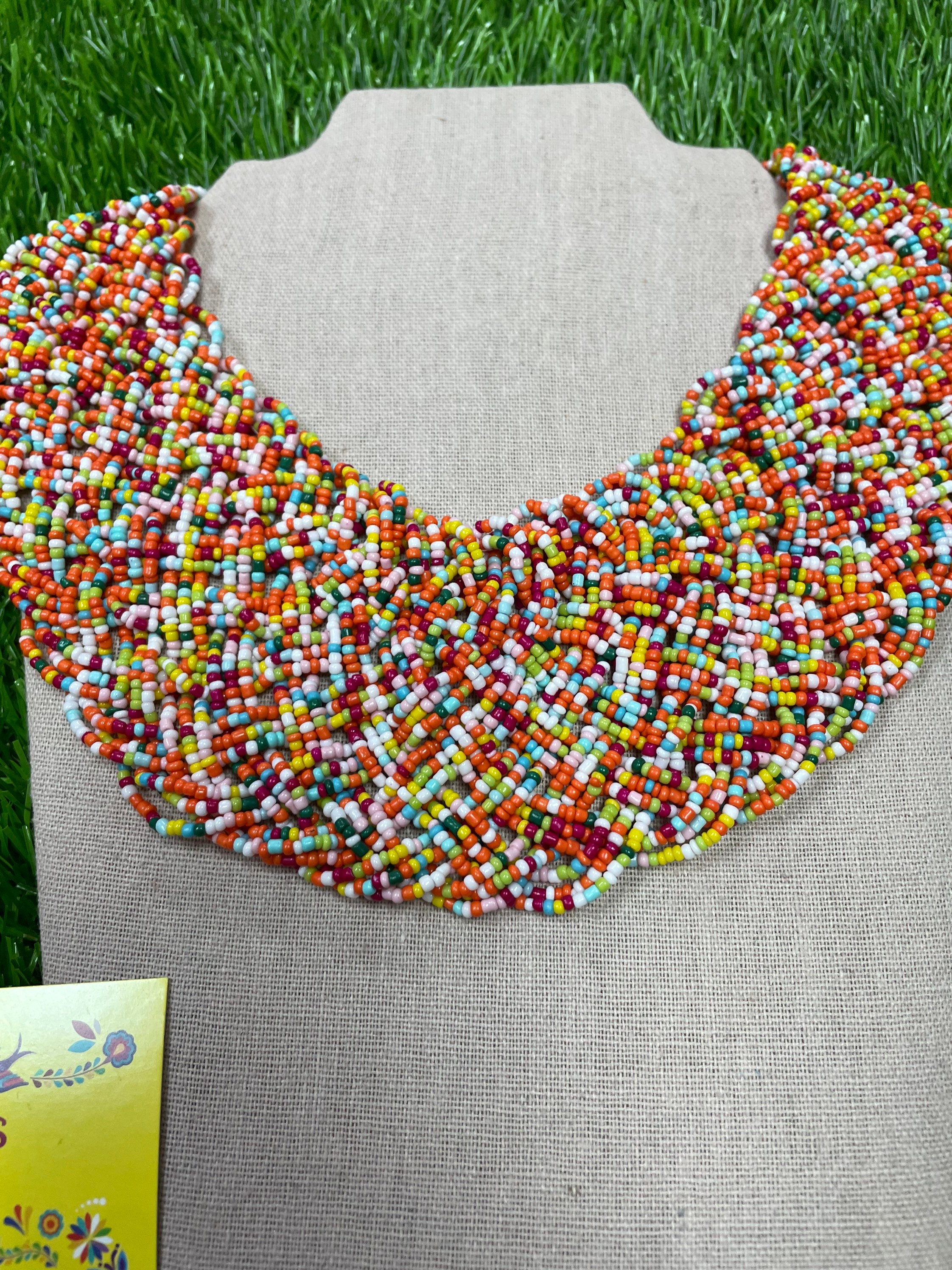 Beautiful Artisanal Mexican Chunky Beaded Necklace - Made by Beautiful Artisanal Mexican Chunky Beaded Necklace - Made by