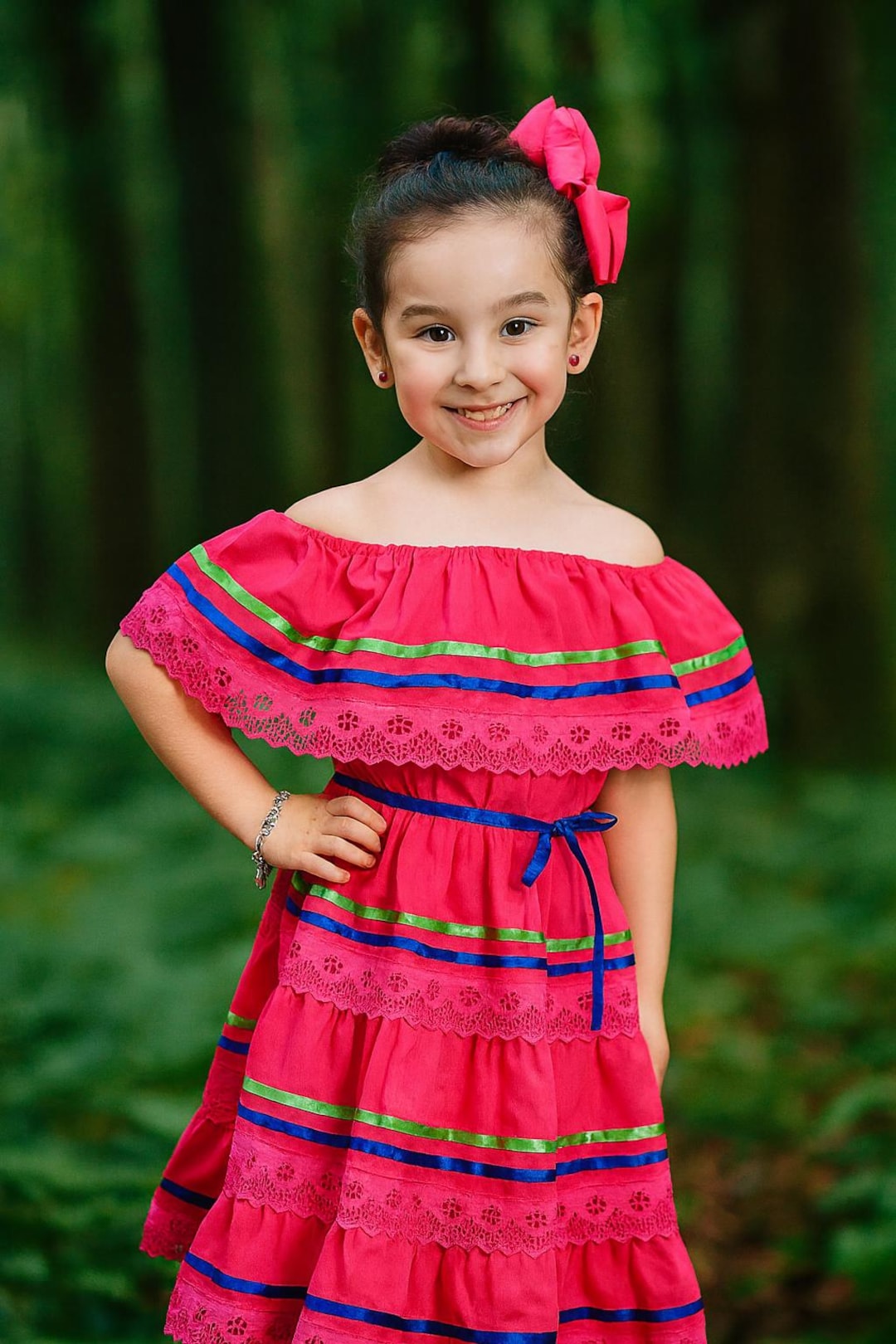 cute mexican style dresses Mexican Dress With Top RED Handmade-beautiful Style-womans Mexican Boho Coco Theme Party Day of the Dead Costume 90CM