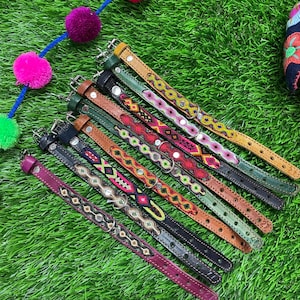 Mexican XS/Small Breed Dog Collars - Artisanal Handmade Dog Collars