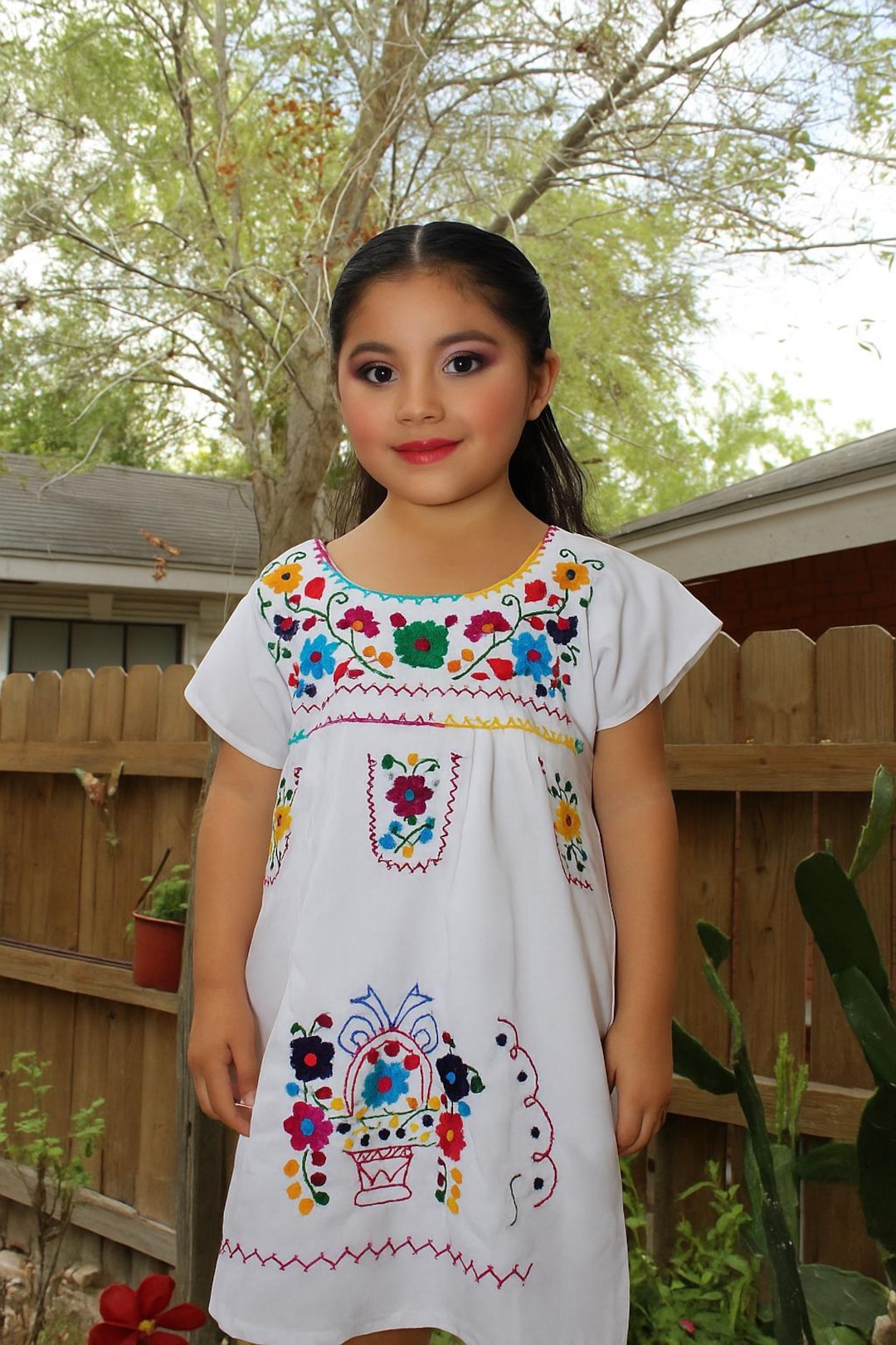 Beautiful chanelito Dress & Authentically Hand Embroidered by Experienced  Artisans From Puebla Mexico, Sizes: 0 Months Old - 12 Years Old - Etsy