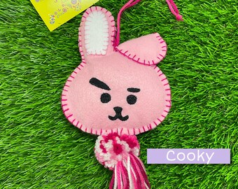 Handmade BTS Felt BT21 Charms - Car Decor, Ornament - Etsy