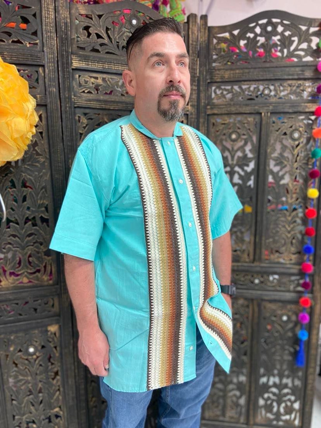 Authentische und traditionelle Guayabera für Herren Hergestellt