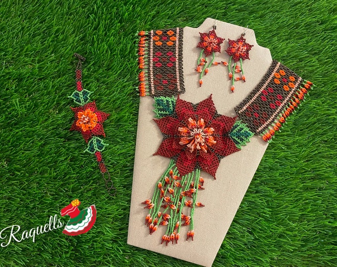 Artisanal Mexican Beaded Jewelry Set 3 Pieces Made by Our - Etsy