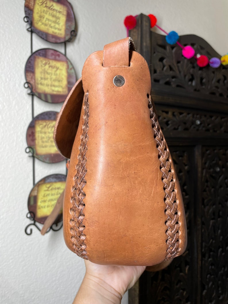 Handmade Leather Crossbody Purses Embroidered Genuine Etsy