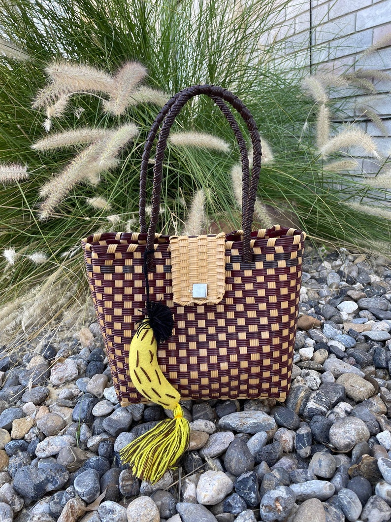 Handwoven Recycled Plastic Lunch Bag Artisan Made Bag From Etsy
