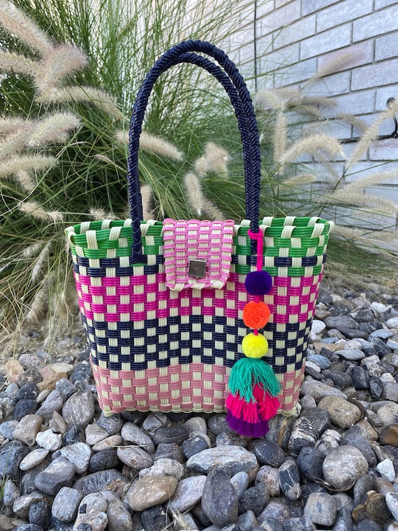 Handwoven Recycled Plastic Lunch Bag Artisan Made Bag From Etsy