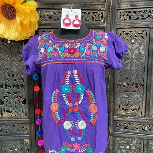 Beautiful Extra Embroidery Blouses - Mexican Traditional Blouses - Size Small/Medium