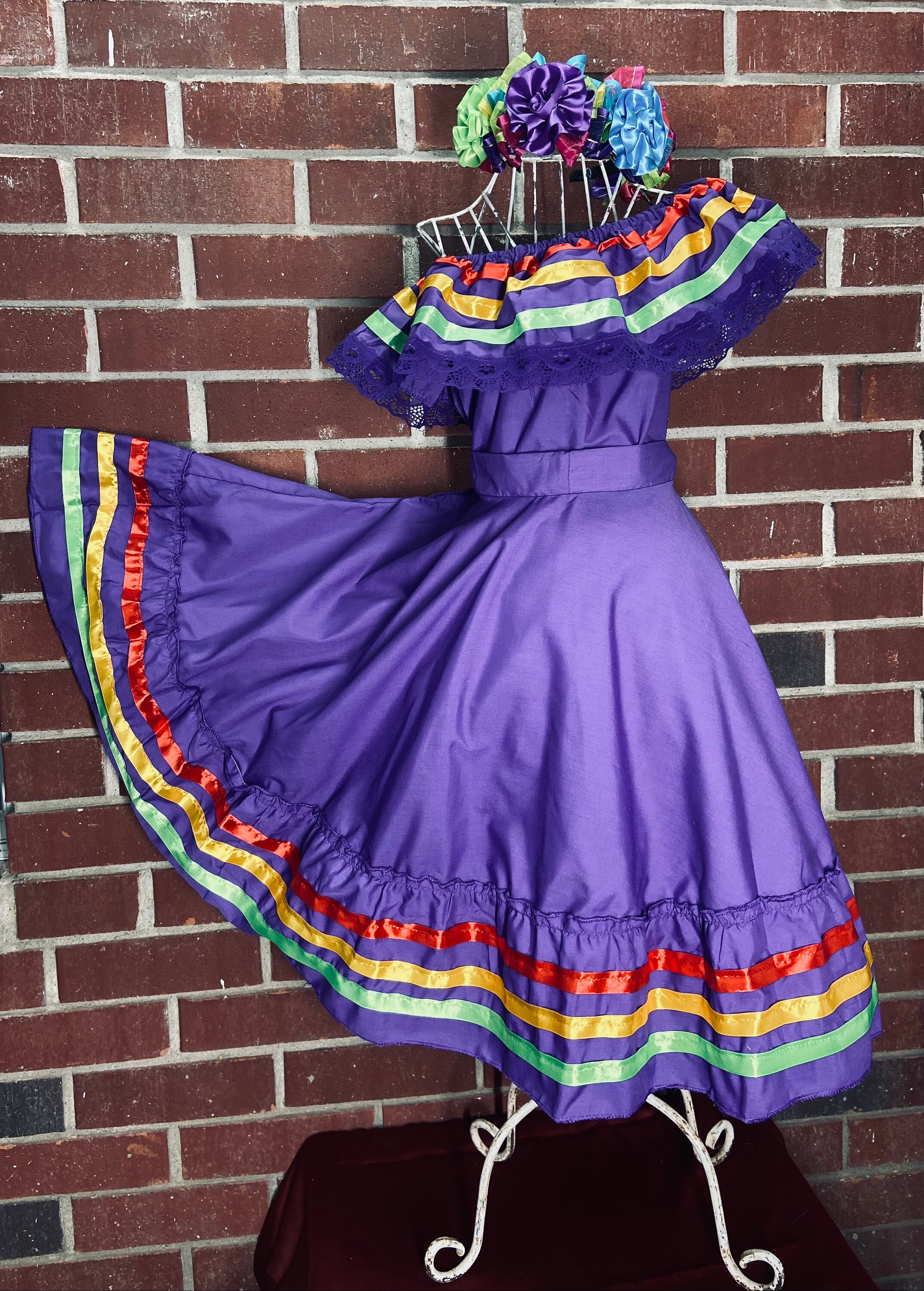 FolkRibbon Girls Dance 2 piece OutfitBlouse & Skirt Etsy