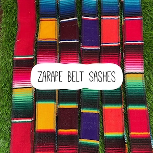 Handmade Zarape Kids Waist Sash - Artisanal Fabric Belt