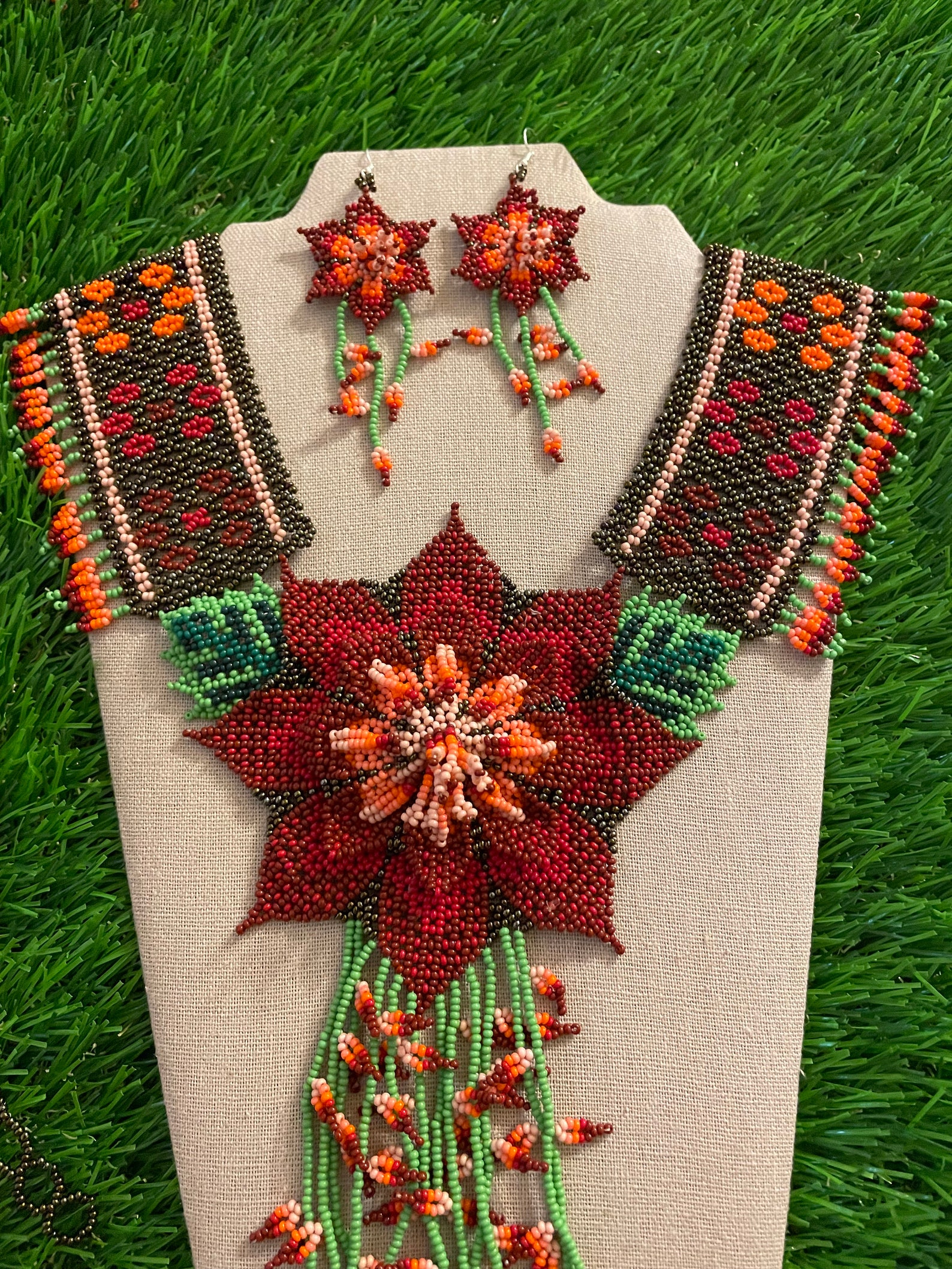 Artisanal Mexican Beaded Jewelry Set 3 Pieces Made by Our - Etsy