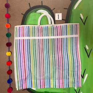 Large Traditional Mexican Bags - Recycled Plastic - Eco Friendly - Laundry Bags