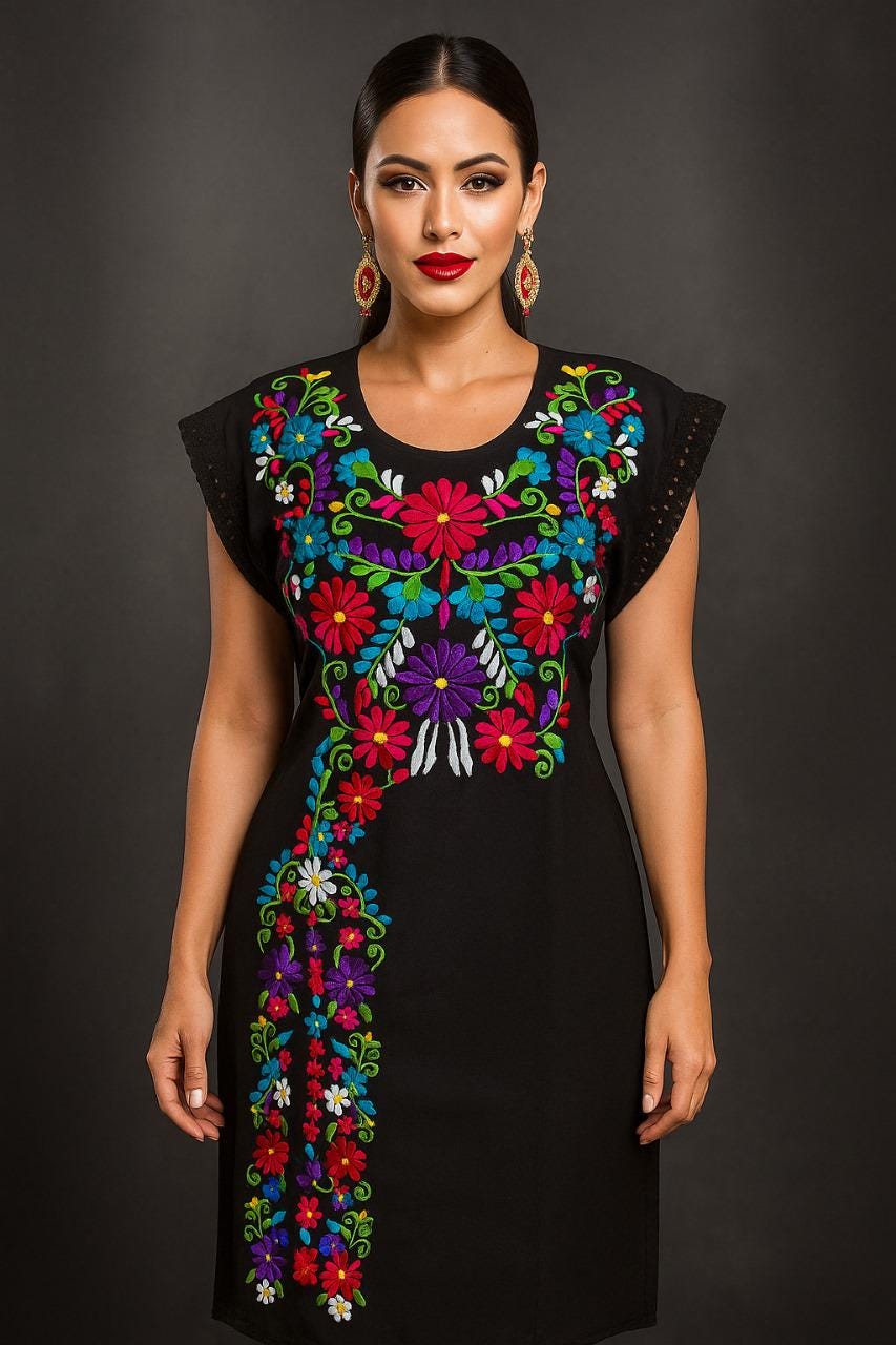 sachin and babi light blue dress Portrait of ukrainian woman in traditional ethnic clothing and floral red  wreath on viva magenta studio background ukrainian national embroidered  dress call vyshyvanka pray for ukraine main image 1